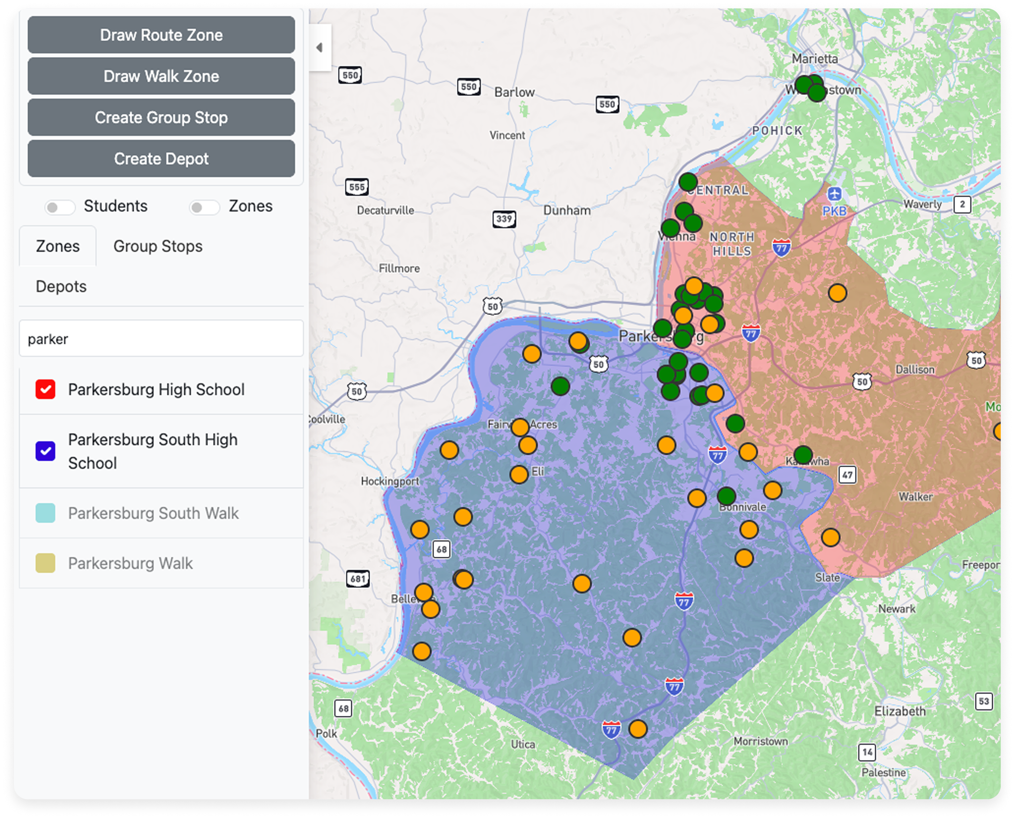 Zone Creation & District Mapping